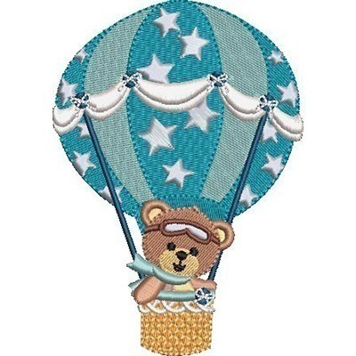 Matriz de matriz Matriz De Bordado Urso No Balão 2