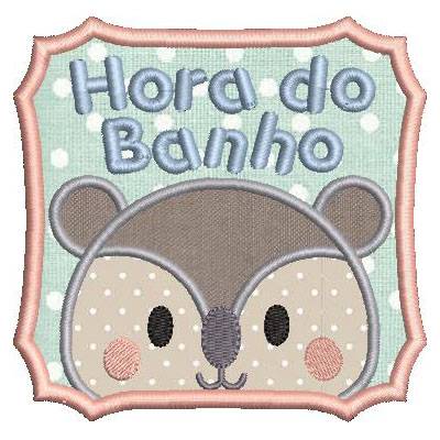Matriz de matriz Matriz De Bordado Hora Do Banho Coala Aplicado 1