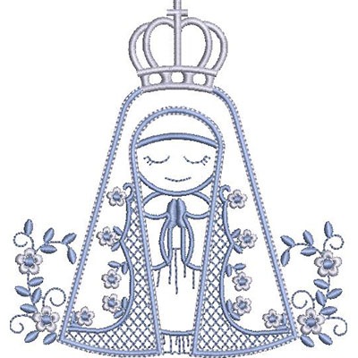 Matriz de matriz Matriz De Bordado Nossa Senhora Aparecida Pontos Leves 2