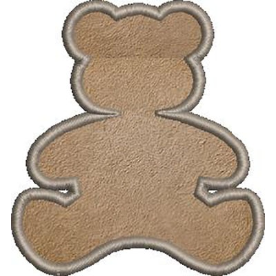 Matriz de matriz Matriz De Bordado Urso Contornado