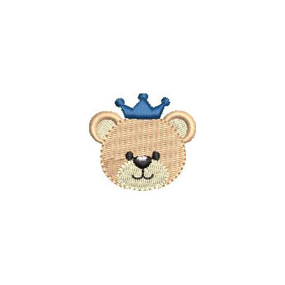 Matriz de matriz Matriz De Bordado Urso Pequeno Com Coroa