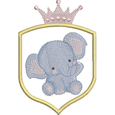 Matriz de matriz Matriz De Bordado Moldura Safari Elefante Bebê 4
