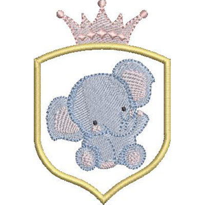 Matriz de matriz Matriz De Bordado Moldura Safari Elefante Bebê 3