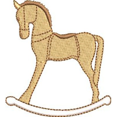 Matriz de matriz Matriz De Bordado Cavalo De Balanço 8