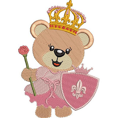 Matriz de matriz Matriz De Bordado Ursa Princesa