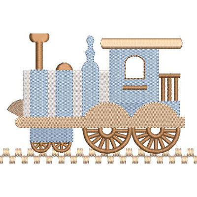 Matriz de matriz Matriz De Bordado Locomotiva Trem Infantil 11 Cm