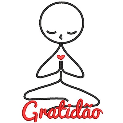 Matriz de matriz Matriz De Bordado Gratidão 1