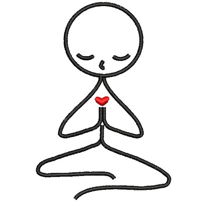 Matriz de matriz Matriz De Bordado Meditação 2