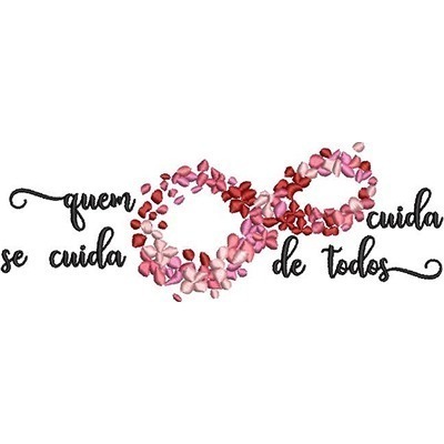 Matriz de matriz Matriz De Bordado Infinito De Pétalas Quem Se Cuida