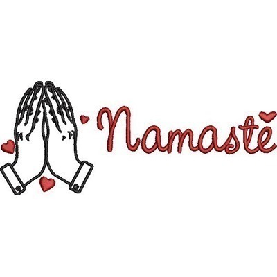 Matriz de matriz Matriz De Bordado Namastê