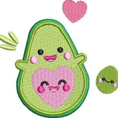 Matriz de matriz Matriz De Bordado Abacate Cute 3