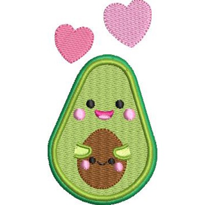 Matriz de matriz Matriz De Bordado Abacate Cute 5