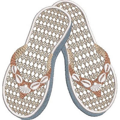 Matriz de matriz Matriz De Bordado Chinelo Com Conchas