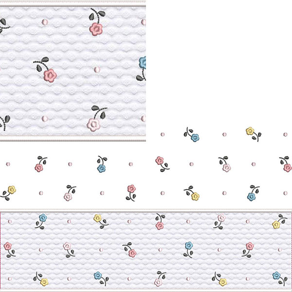 Matriz de matriz Matriz De Bordado Conjunto Para Lavabo Floral 4