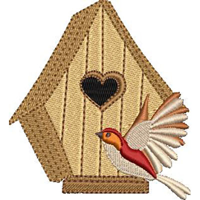 Matriz de matriz Matriz De Bordado Casinha De Passarinho