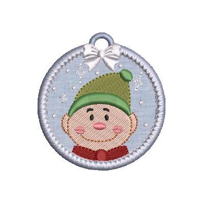 Matriz de matriz Matriz De Bordado Bolinha De Natal Duende