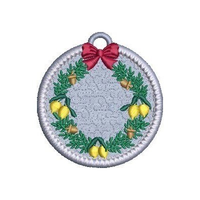 Matriz de matriz Matriz De Bordado Bolinha De Natal Guirlanda
