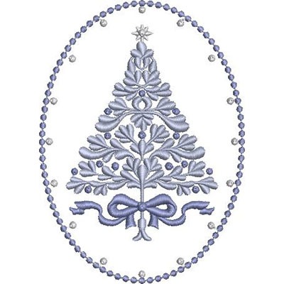 Matriz de matriz Matriz De Bordado árvore De Natal 5