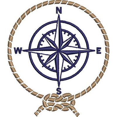 Matriz de matriz Matriz De Bordado Moldura Com Rosas Dos Ventos