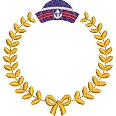 Matriz de matriz Matriz De Bordado Moldura De Marinheiro Para Personalizar