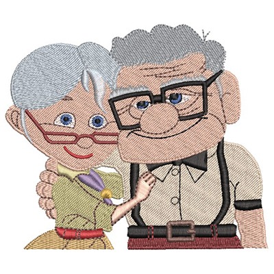 Matriz de matriz Matriz De Bordado Casal De Idosos