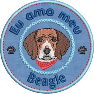 Matriz de matriz Matriz De Bordado Eu Amo Meu Beagle