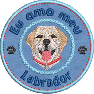 Matriz de matriz Matriz De Bordado Eu Amo Meu Labrador