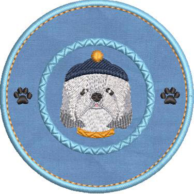 Matriz de matriz Matriz De Bordado Eu Amo Meu Lhasa Apso 2
