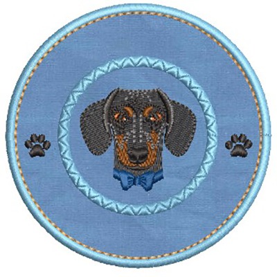 Matriz de matriz Matriz De Bordado Eu Amo Minha  Dachshund 2