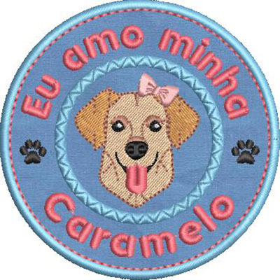 Matriz de matriz Matriz De Bordado Eu Amo Minha Caramelo