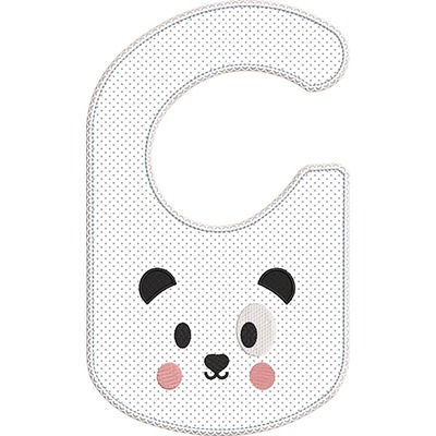 Matriz de matriz Matriz De Bordado Babador Cachorrinho