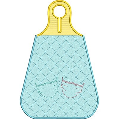 Matriz de matriz Matriz De Bordado 2 Porta Máscaras Para Personalizar