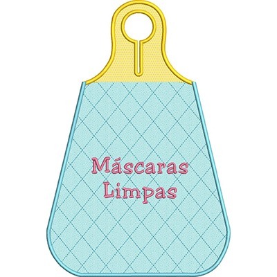Matriz de matriz Matriz De Bordado 2 Porta Máscaras Limpas E Sujas