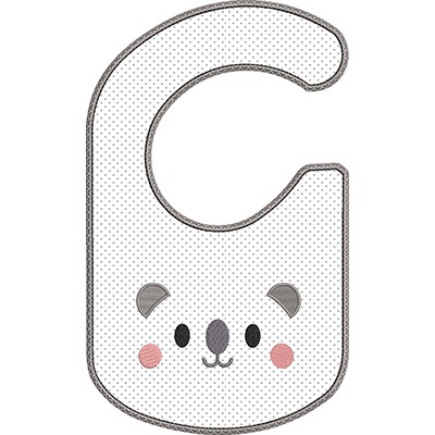 Matriz de matriz Matriz De Bordado Babador Coala