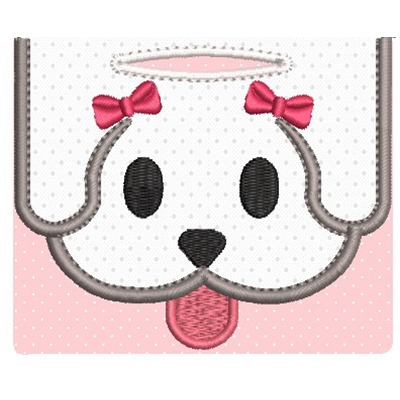 Matriz de matriz Matriz De Bordado Porta Saquinho Pet Cachorrinha 2