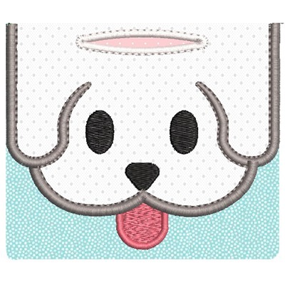 Matriz de matriz Matriz De Bordado Porta Saquinho Pet Cachorrinho 2