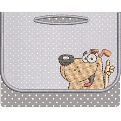 Matriz de matriz Matriz De Bordado Porta Saquinho Pet Cachorrinho 5