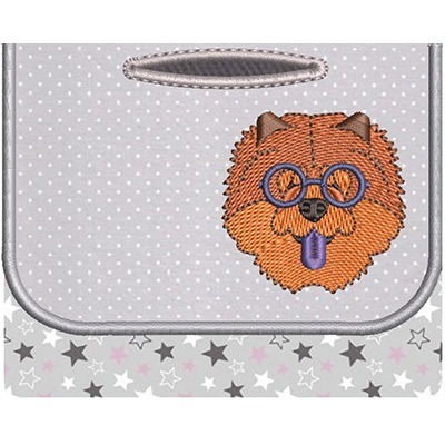 Matriz de matriz Matriz De Bordado 2 Porta Saquinho Pet Chow Chow