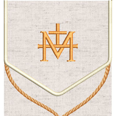 Matriz de matriz Matriz De Bordado Projeto Kit Bolsa De Viático Ns Das Graças