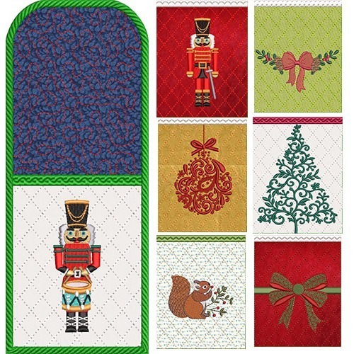 Matriz de matriz Matriz De Bordado 7 Projetos Porta Talheres De Natal 3