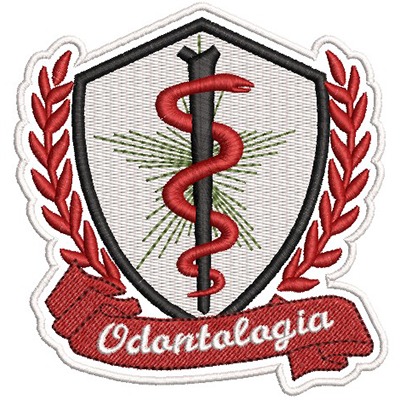 Matriz de matriz Matriz De Bordado Escudo Odontologia Patch