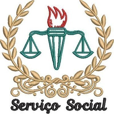 Matriz de matriz Matriz De Bordado Escudo Serviço Social 4