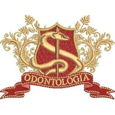 Matriz de matriz Matriz De Bordado Escudo Odontologia 20