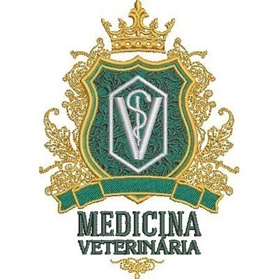 Matriz de matriz Matriz De Bordado Escudo Medicina Veterinária 7