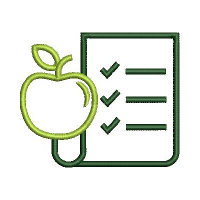 Matriz de matriz Matriz De Bordado Símbolo Nutrição Vazado
