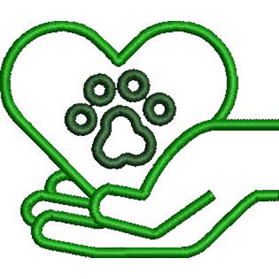 Matriz de matriz Matriz De Bordado Símbolo Veterinária Vazado