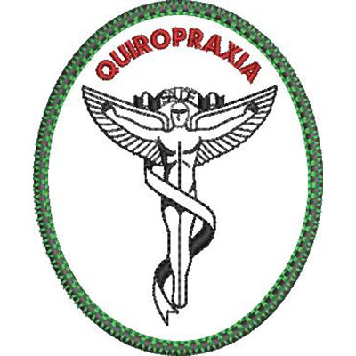 Matriz de matriz Matriz De Bordado Escudo Quiropraxia 2