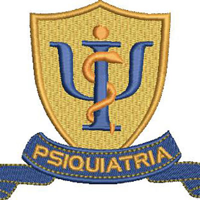 Matriz de matriz Matriz De Bordado Escudo Psiquiatria