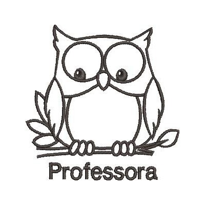 Matriz de matriz Matriz De Bordado Coruja Da Pedagogia Professora