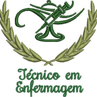 Matriz de matriz Matriz De Bordado Escudo Técnico Em Enfermagem 11